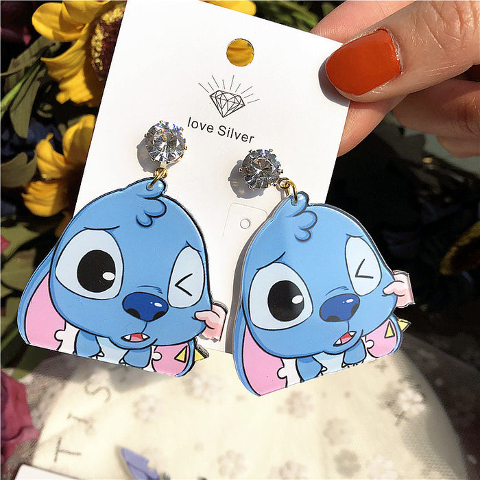 Wholesale Cartoon Acrylic Earrings JDC-ES-Xingj039