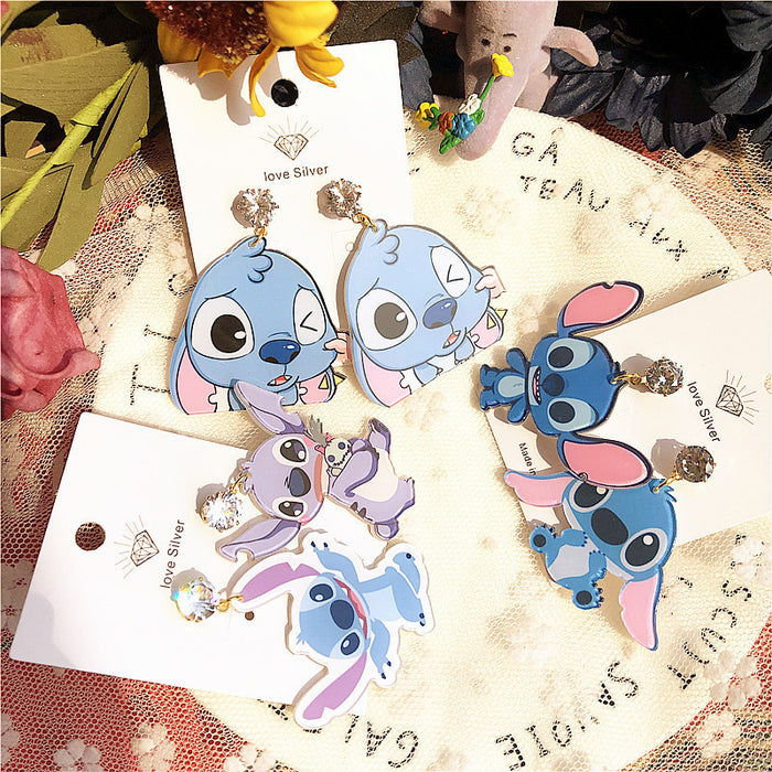 Wholesale Cartoon Acrylic Earrings JDC-ES-Xingj039