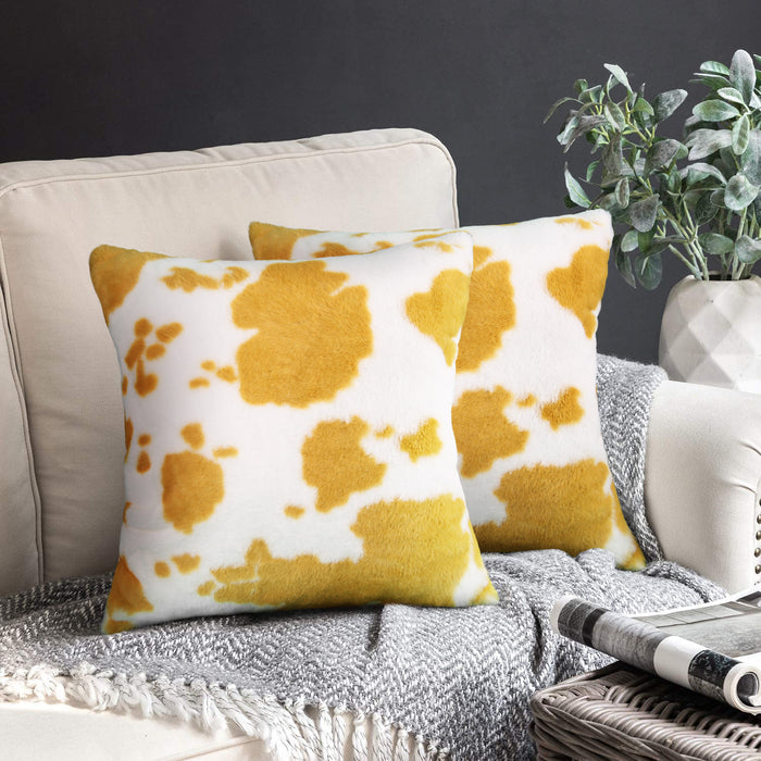 Wholesale cow pattern plush  animal pattern pillowcase