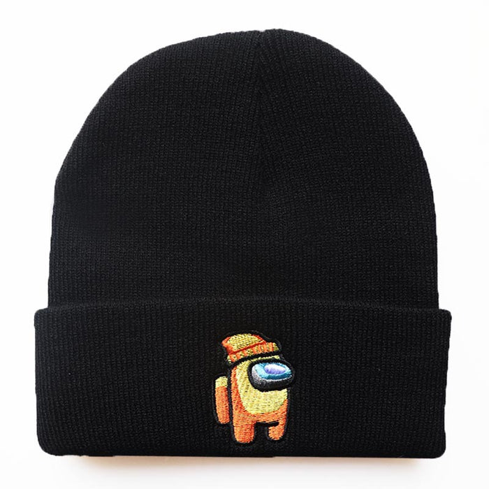 Wholesale Cartoon Embroidery Flower Acrylic Knitted Beanie Hat JDC-FH-LvH023