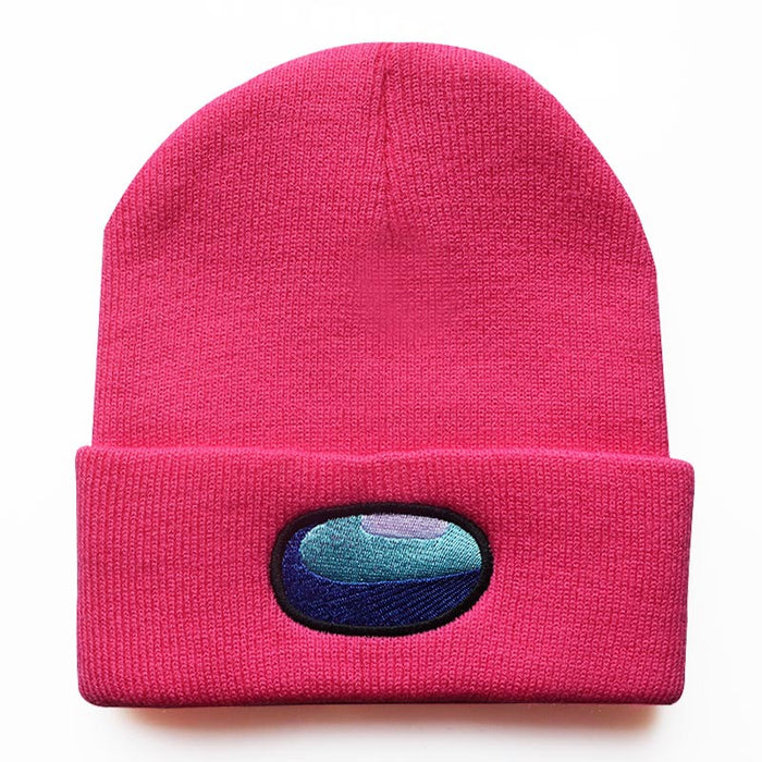 Wholesale Cartoon Embroidery Flower Acrylic Knitted Beanie Hat JDC-FH-LvH023