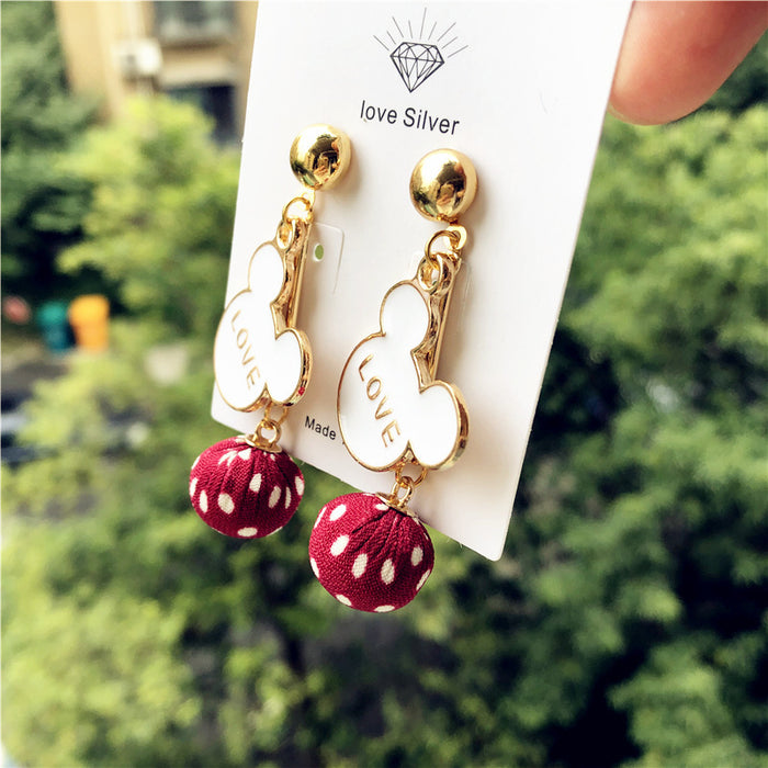 Wholesale Cartoon Alloy Plated Gold Earrings JDC-ES-Xingj050