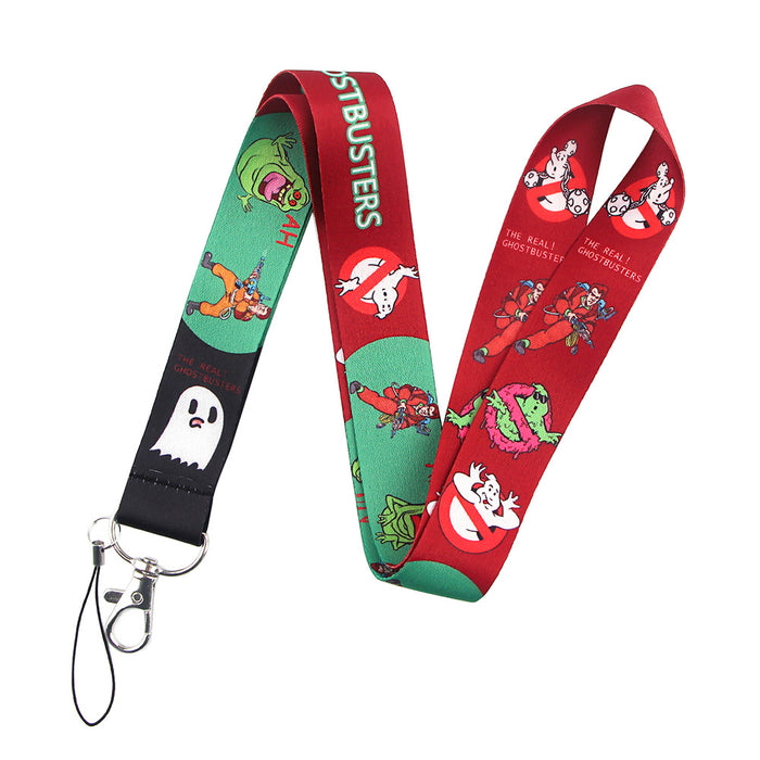 Wholesale Horror and thriller themed long phone lanyard with chest strap