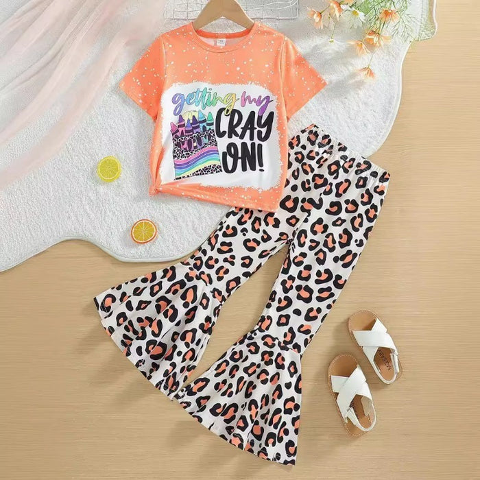 Wholesale Summer Letter Printed Trumpet Baby Clothes JDC-BC-QingY001