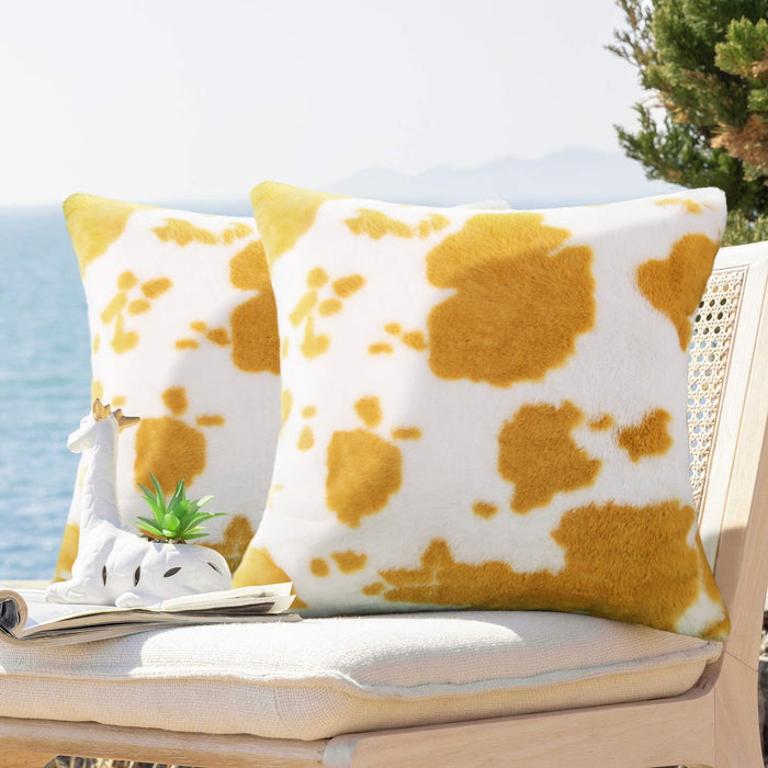 Wholesale cow pattern plush  animal pattern pillowcase