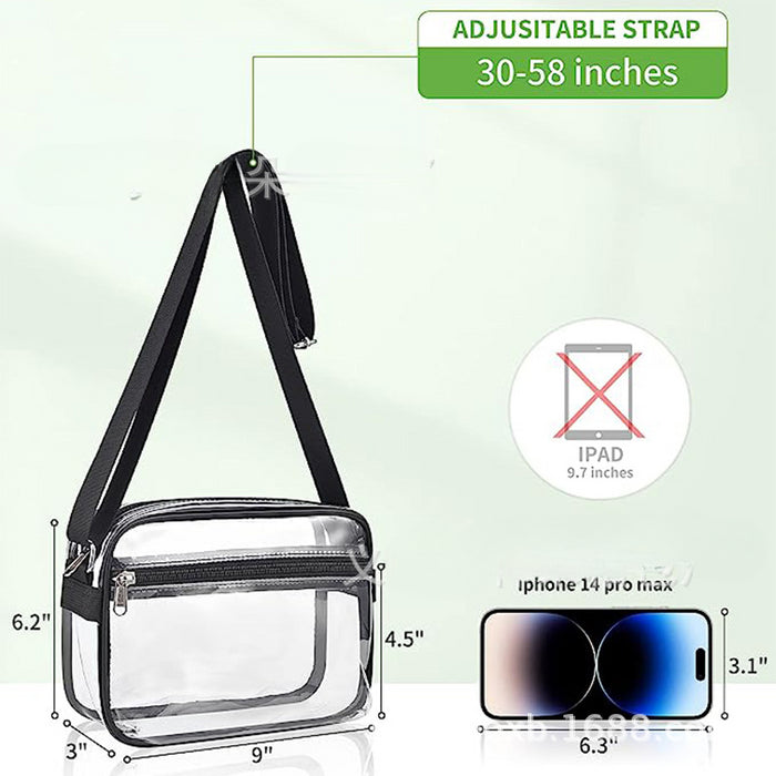 Wholesale PVC Waterproof Transparent Messenger Bag JDC-SD-HanDuo002