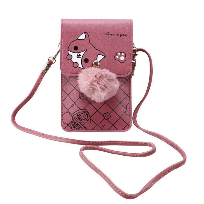 Wholesale Handbag Women's Shoulder Bag Fashionable Contrasting Color Vertical Mobile Phone Bag Women's Crossbody Bag JDC-SD-PC001