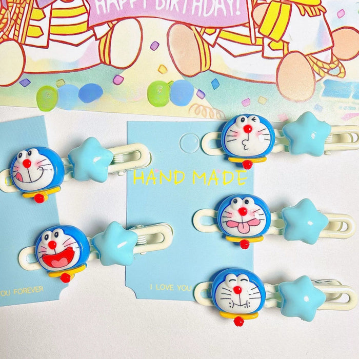 Wholesale Cute Doraemon Cartoon Hairpins JDC-HC-Jings001