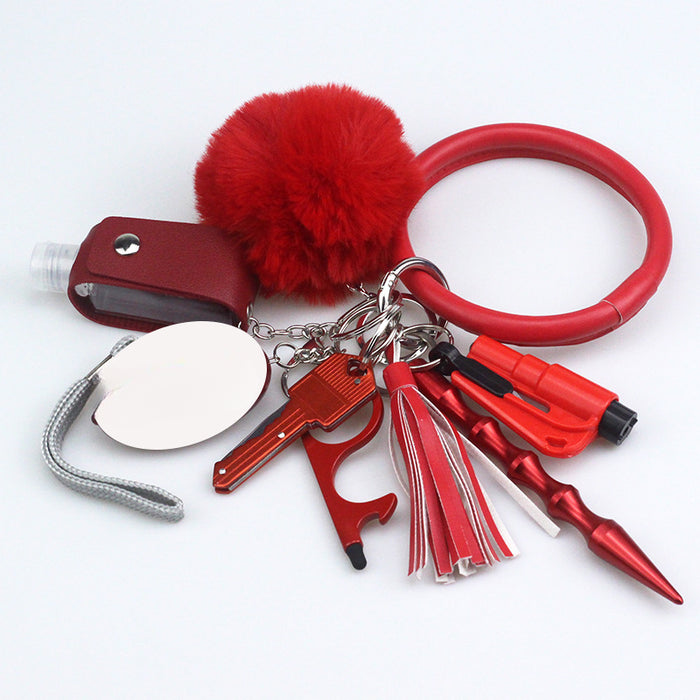 Wholesale Wrist Plush Door Bottle Opener Keychain JDC-KC-TouMS075