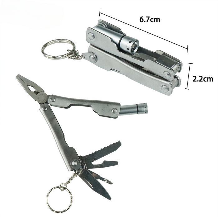 Wholesale Mini Folding Multifunctional Pliers Alloy Keychain JDC-KC-HouJia005