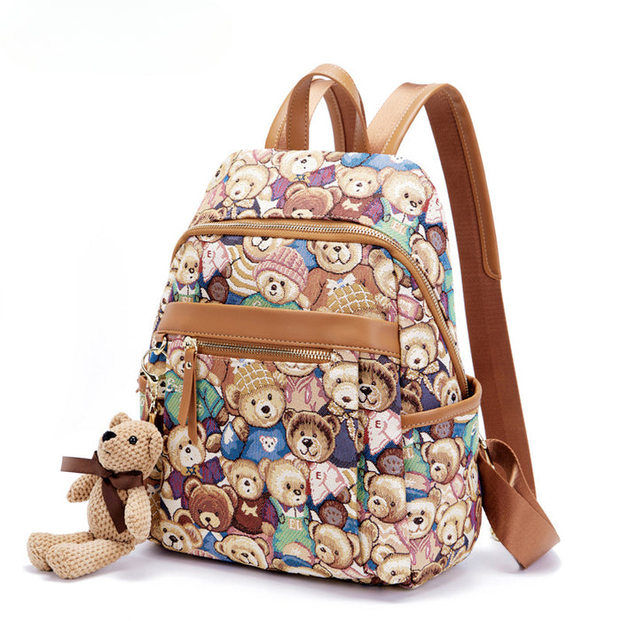Wholesale Polyester Bear Backpack JDC-BP-Aida003