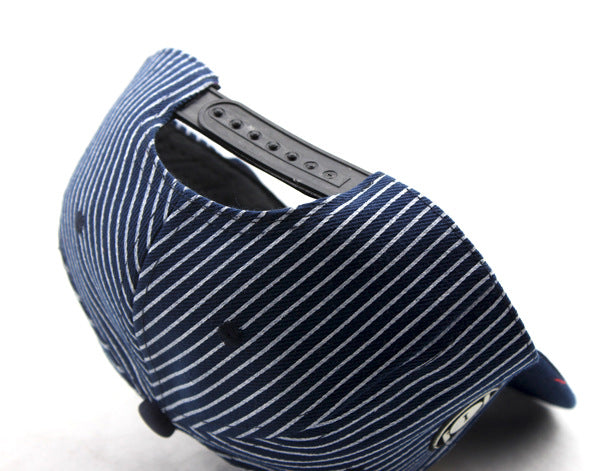 Wholesale Chic Trendy Kids Striped Baseball Cap Red Wide Brim Sun Hat For Summer Outdoor Street Dance
