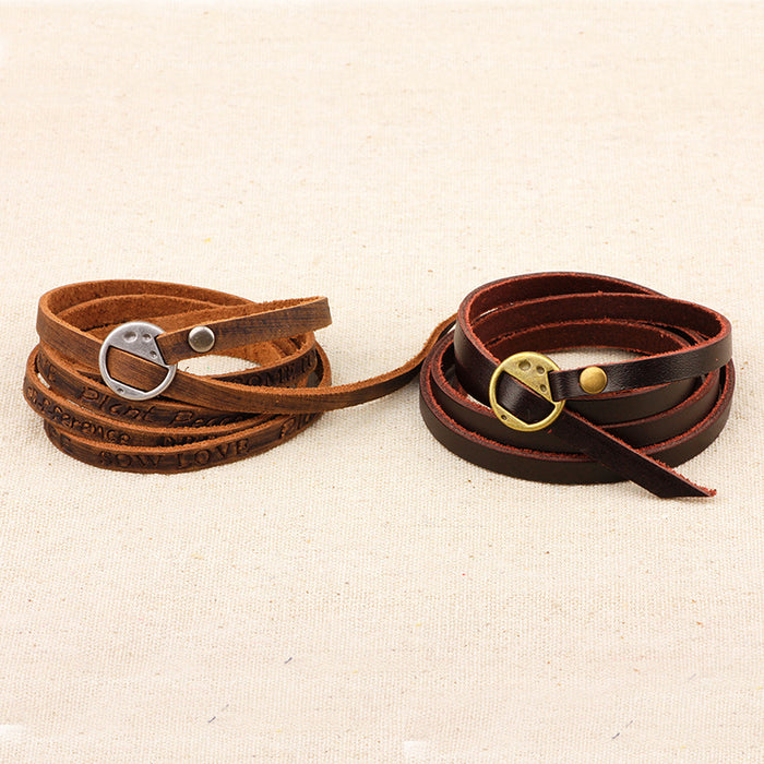 Wholesale Genuine Leather Bracelet JDC-BT-QN006