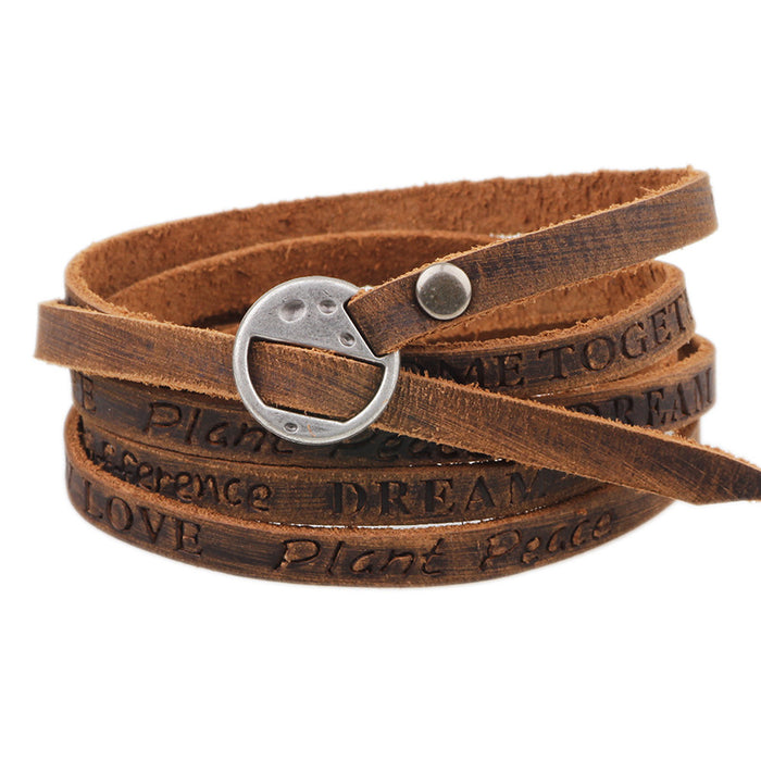 Wholesale Genuine Leather Bracelet JDC-BT-QN006