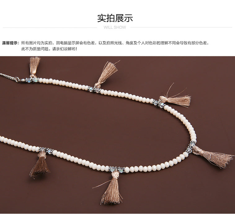 Wholesale Bohemian Tassel Necklace JDC-NE-YaXue001