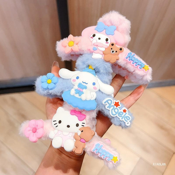 Wholesale Plush Cute Cartoon Large Hair Clips JDC-HC-Zhongx001