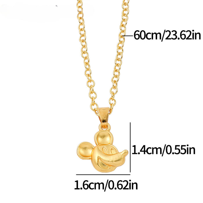 Wholesale Layer Enamel Glaze Teacup Alloy Earrings Love Necklace JDC-NE-BS011