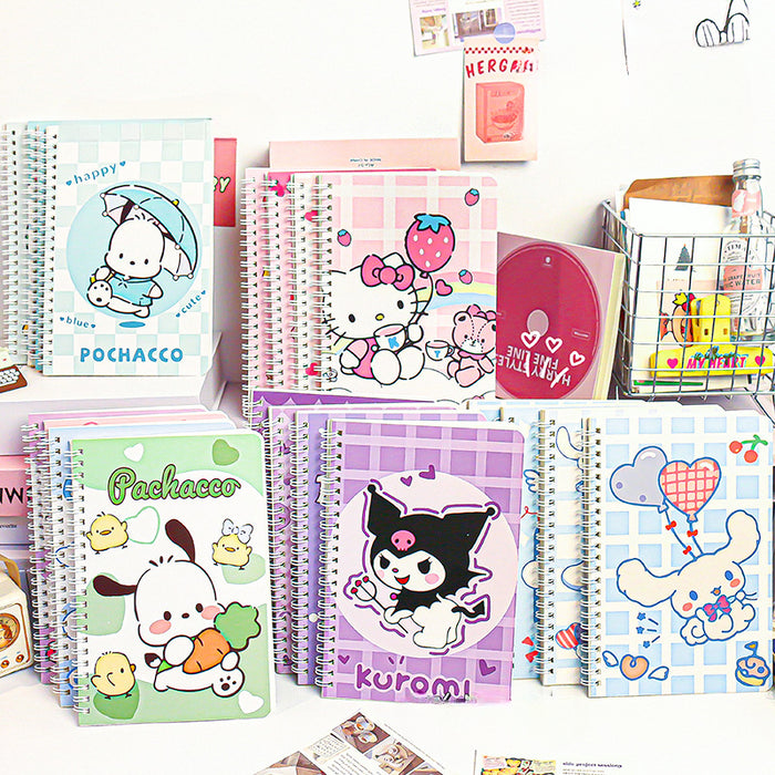 Wholesale 4 Sets of A5 Coil Cartoon Paper Notebook JDC-NK-YYC002