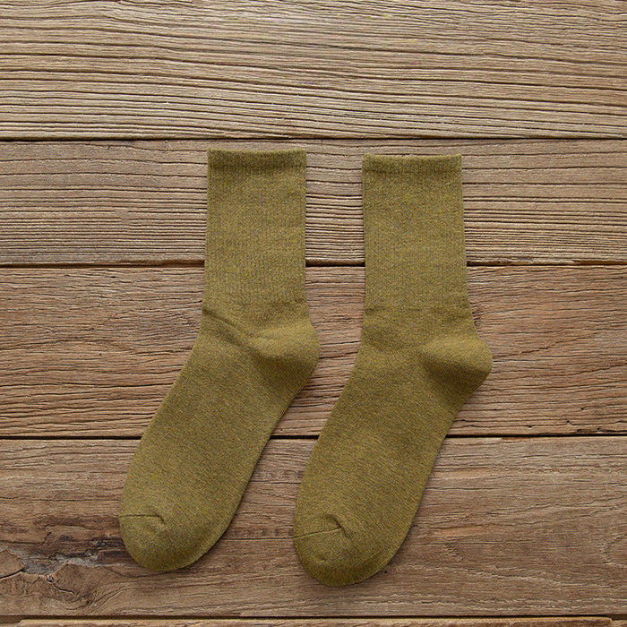 Wholesale Trendy  Cotton Socks Solid Color JDC-SK-LingX002