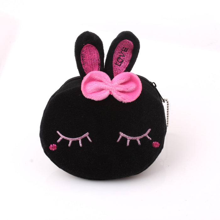 Wholesale Plush Cute Coin Purse Cartoon Fabric Women's Key Bag Coin Bag JDC-WT-SM001