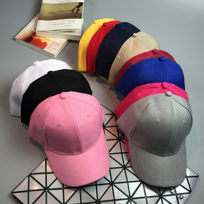 Wholesale Plain Solid Color Curved Brim Baseball Cap