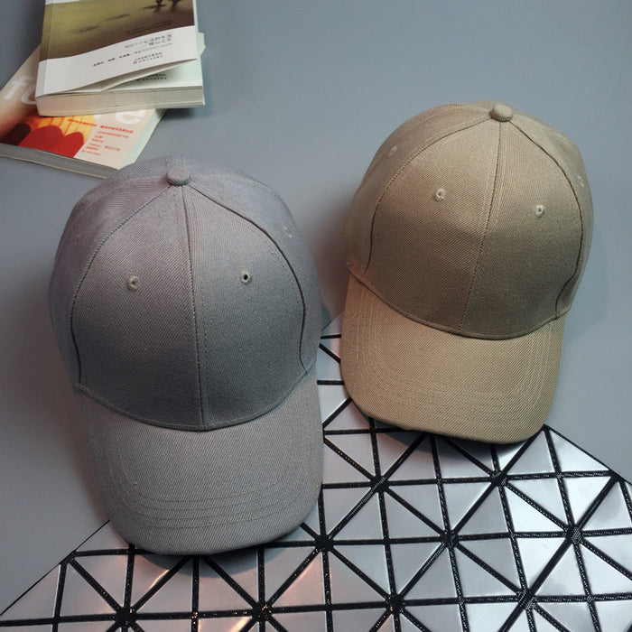Wholesale Plain Solid Color Curved Brim Baseball Cap