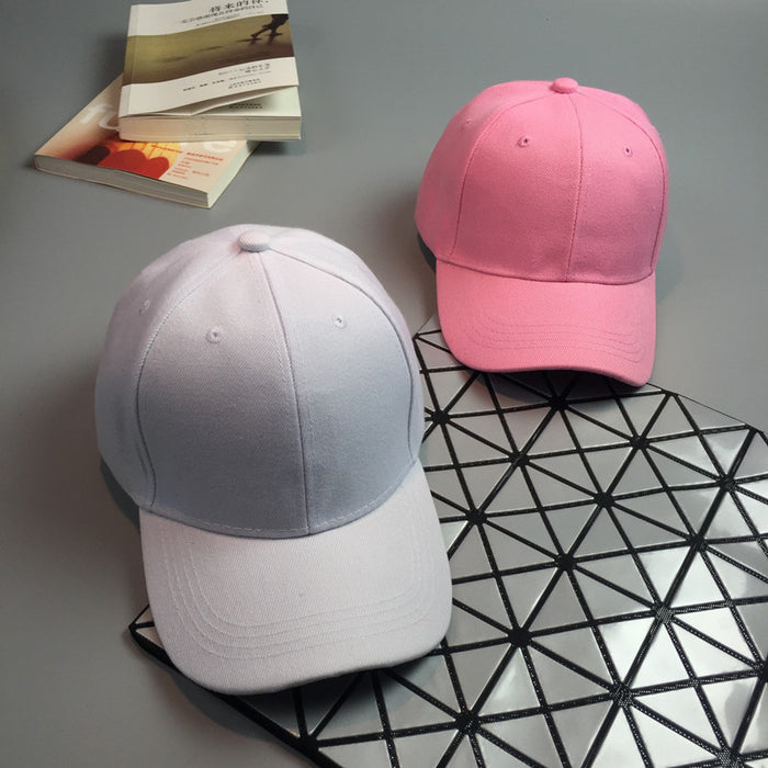 Wholesale Plain Solid Color Curved Brim Baseball Cap