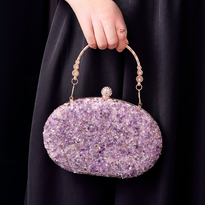 Wholesale Diamond Evening Bag Round Diamond Dress Bag Handbag JDC-HB-YiX002