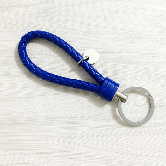 Wholesale Creative leather woven leather rope keychain, car keychain, gift