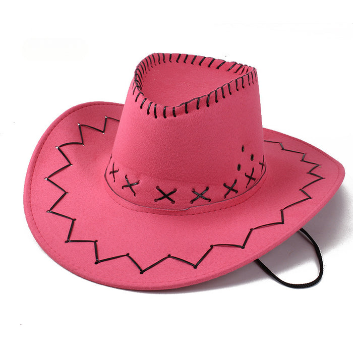 Wholesale Western Cowboy Knight Hat Mongolian Grassland Hat Men's and Women's Wide Brim Sun Hat Summer Hat Outdoor Mountaineering Hat JDC-FH-DG002