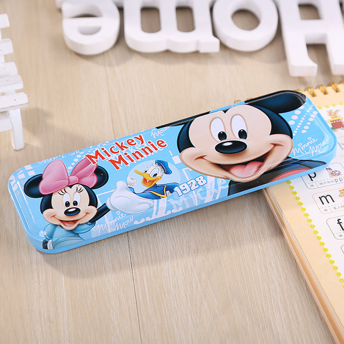 Wholesale A50 Primary School Students' Stationery Box Single Layer Tinplate Creative Pencil Case for Boys and Girls Children's School Supplies Pencil Case