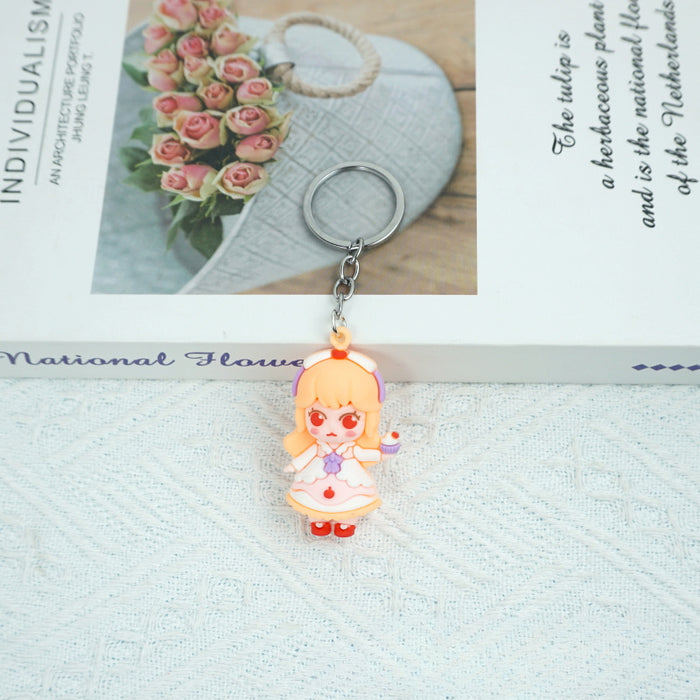 Wholesale Cartoon Silicone Doll Keychain JDC-KC-Yexiang002