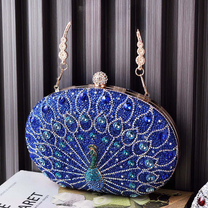 Wholesale Peacock Diamond Evening Bag Handbag JDC-HB-YiX008