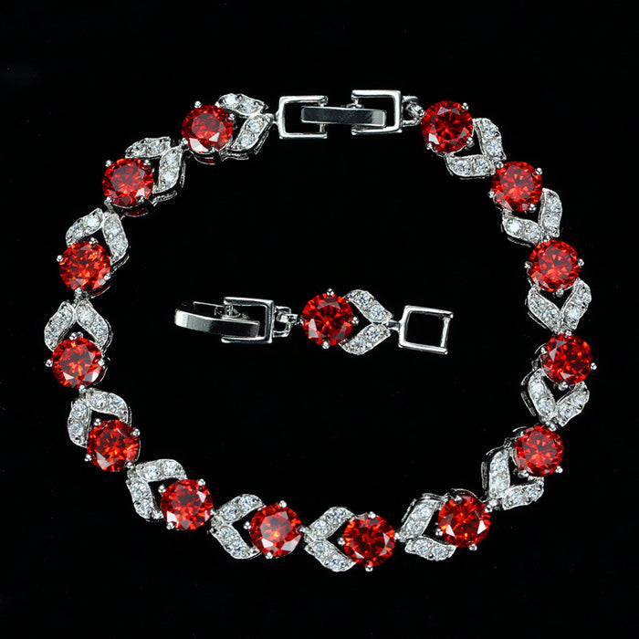 Wholesale White crystal bracelet with diamonds for women,  wholesale jewelry