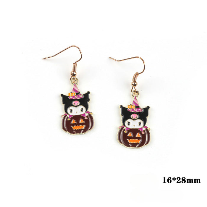 Wholesale Cartoon Alloy Pendant Earrings JDC-ES-FuYu007