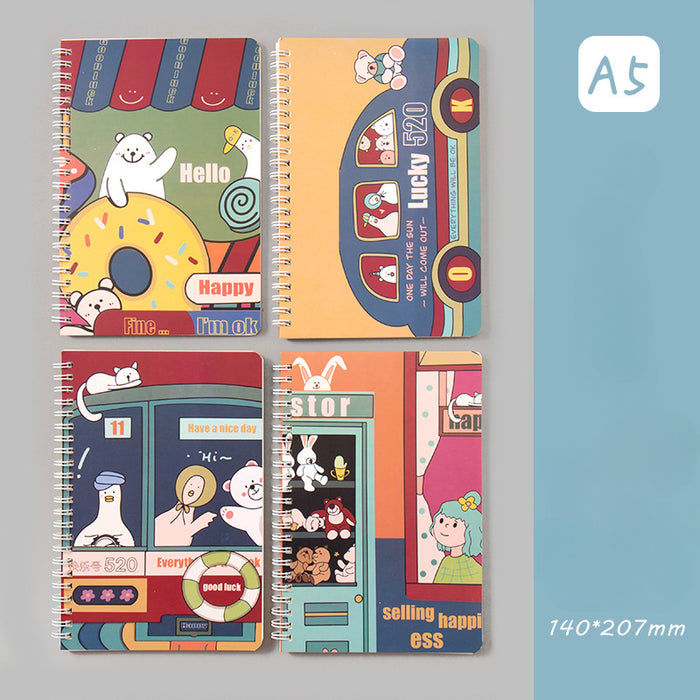 Wholesale Soft Surface Paper Cartoon Cute Notebook JDC-NK-Liuj004