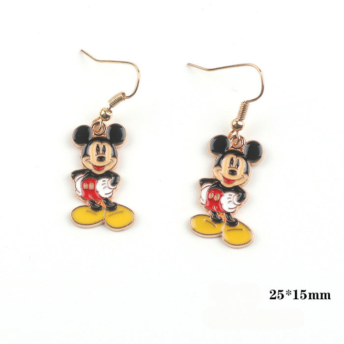 Wholesale Cartoon Alloy Pendant Earrings JDC-ES-FuYu005