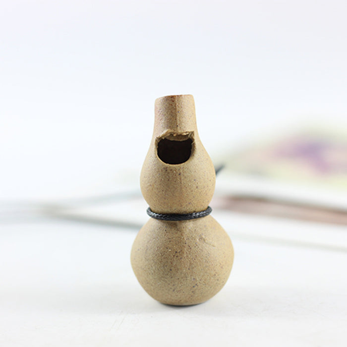 Wholesale Hulu whistle three-dimensional small whistle necklace small pendant ceramic whistle sweater chain necklace pendant