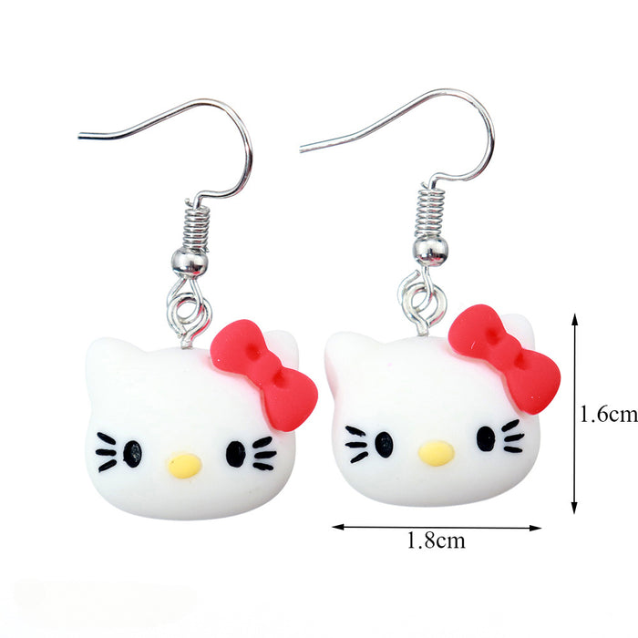 Wholesale Cartoon Animal Resin Earrings JDC-ES-niqing029