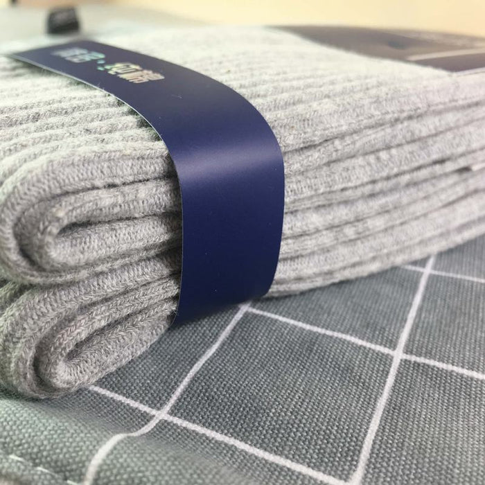 Wholesale Double needle tube thick middle tube socks, simple and warm cotton socks, breathable business socks