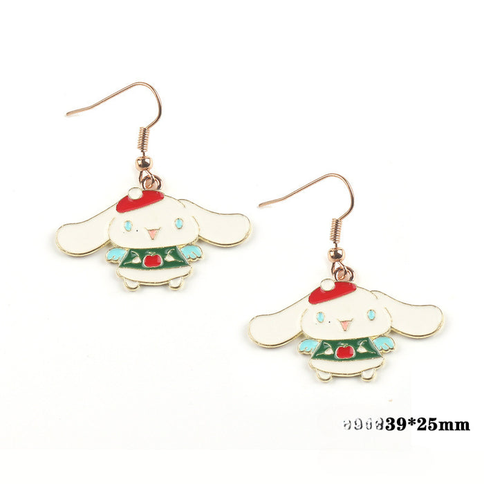 Wholesale Cartoon Alloy Pendant Earrings JDC-ES-FuYu008