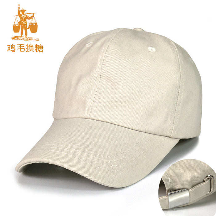 Wholesale Lightweight baseball cap with soft top and no lining, simple cotton duckbill cap