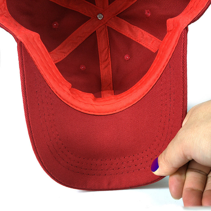Wholesale Lightweight baseball cap with soft top and no lining, simple cotton duckbill cap