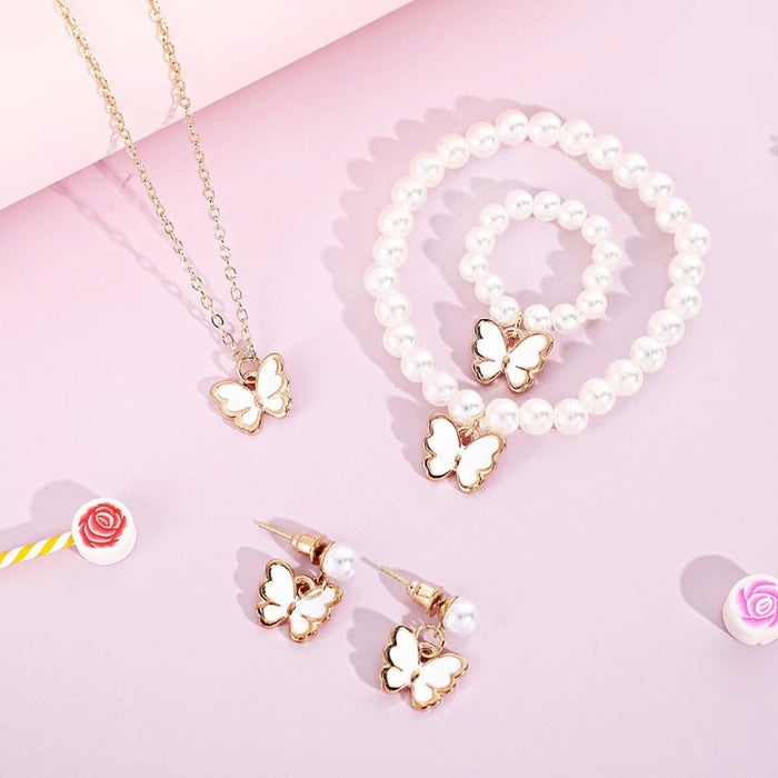 Wholesale Butterfly Non-fading Necklace Set Combination JDC-NE-Zhuoa002