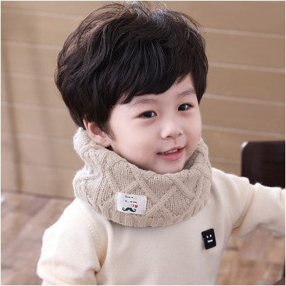 Wholesale Baby Winter Children's Scarf Neck Warmer Autumn/winter Knitted Wool Scarf Beard Neck Warmer