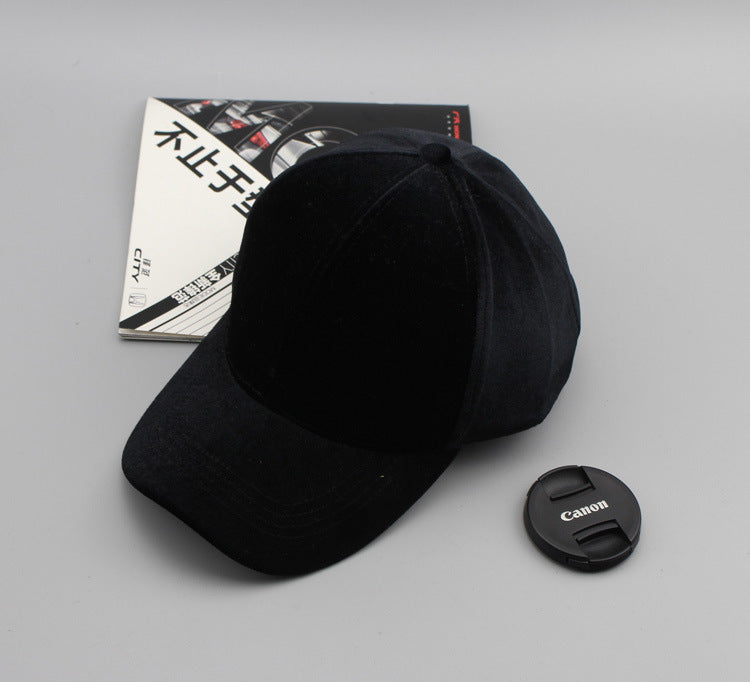 Wholesale Street shooting baseball cap outdoor men's and women's new gold velvet baseball cap