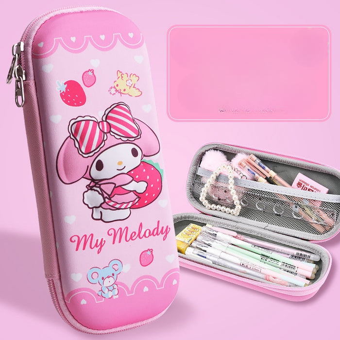 Wholesale 3D Children Cartoon Large Capacity Leather Pencil Case JDC-PC-QQBB005