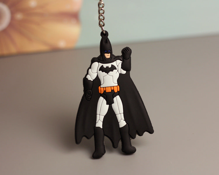 Wholesale  Q version double-sided flexible glue keychain bag pendant