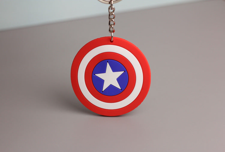 Wholesale   double-sided soft rubber keychain Cartoon keychain   luggage pendant