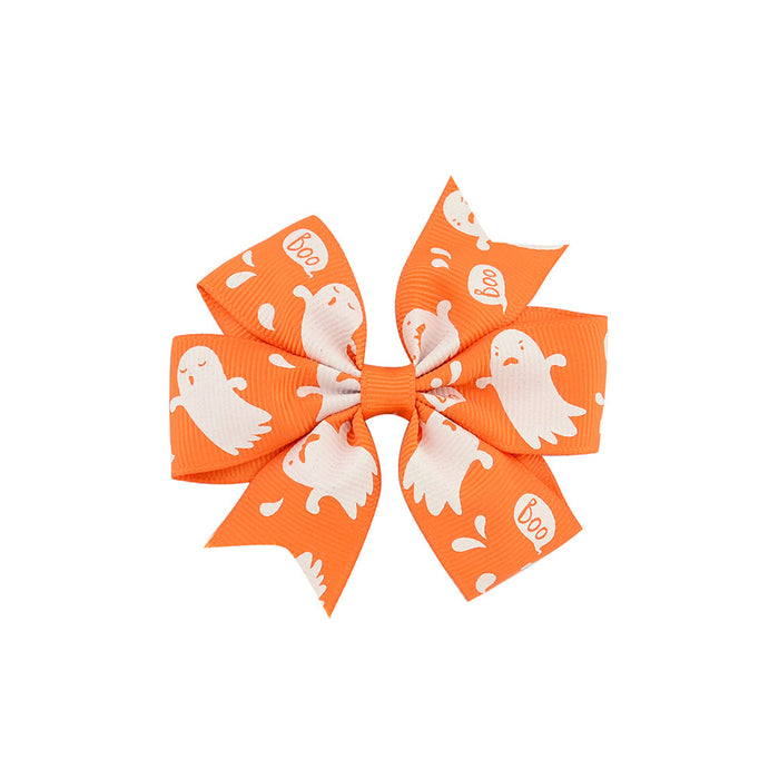 Wholesale Halloween Polyester Fabric Bow Hair Clip Set JDC-HC-Xiane021